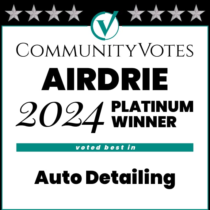 airdrie community 2024 winner - platinum award auto detailing